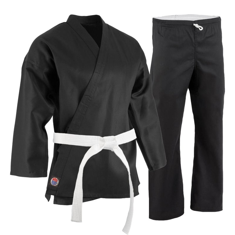 ProForce 6oz Student Karate Gi / Uniform - Black - Size 0000 - Image 3